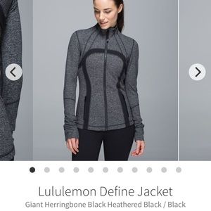 Lululemon giant herringbone define EUC sz 10